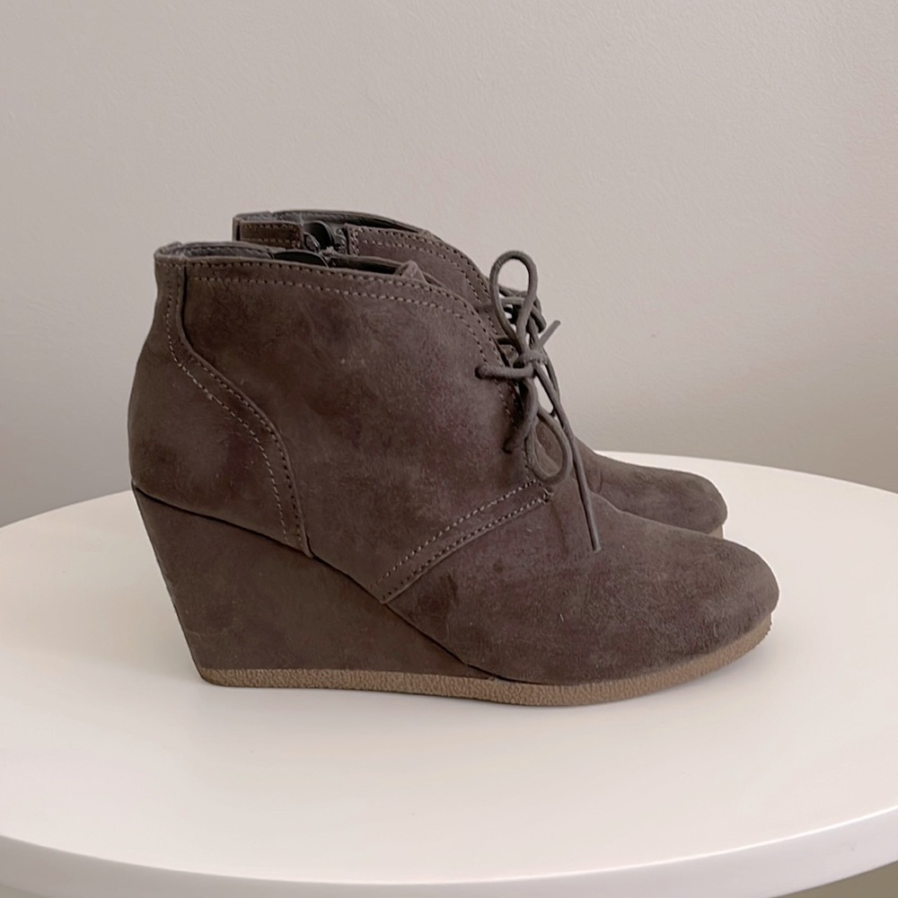 Wedge booties